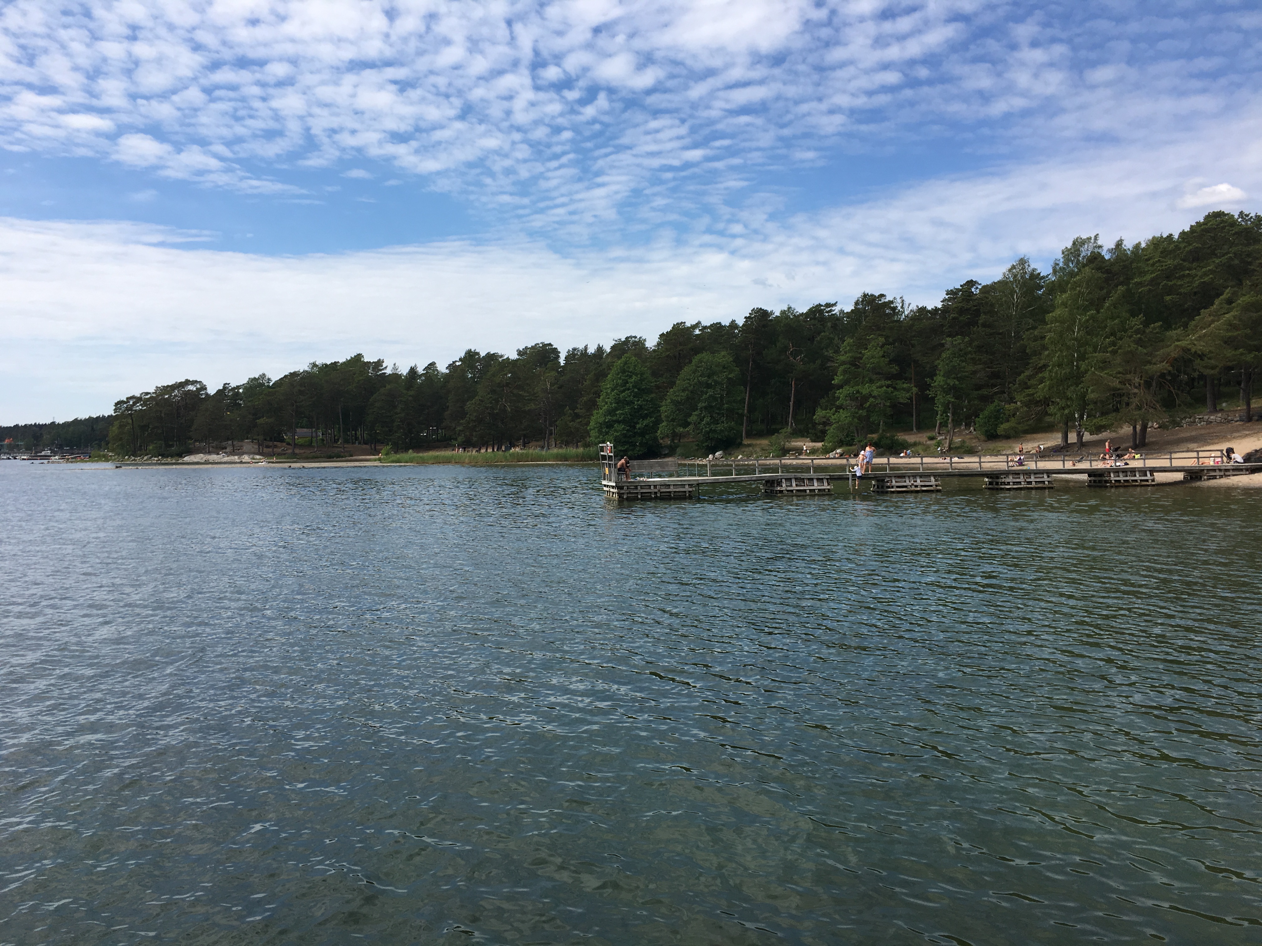 Stora stranden i Årsta Havsbad